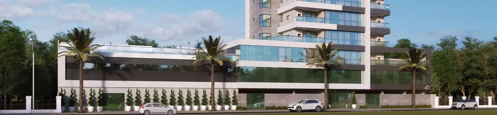 Fachada do Riomaggiore Residencial, da AGV Selent Construtora e Incorp