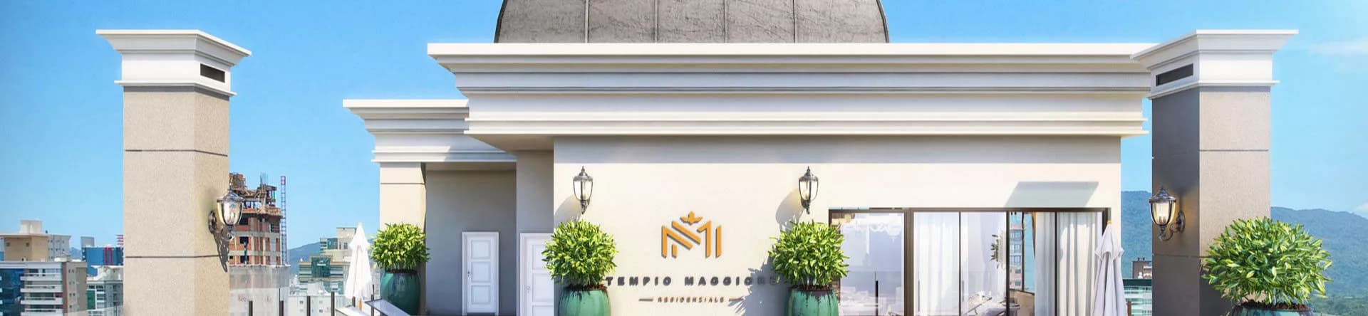 Fachada da Tempio Maggiore Residenziale, Construtora Hsantos Empreendi