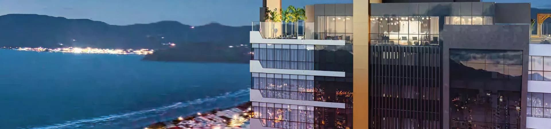 Fachada do Doha Tower, da C’Seger Construtora e Incorporadora