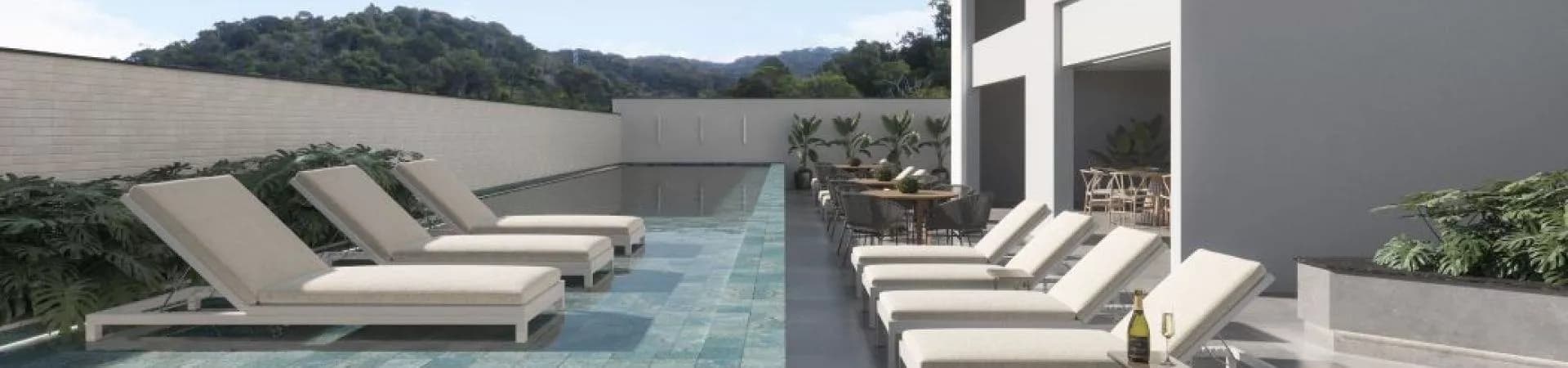 Salão de festas do Soul Brava Club, da Cecpas Construtora