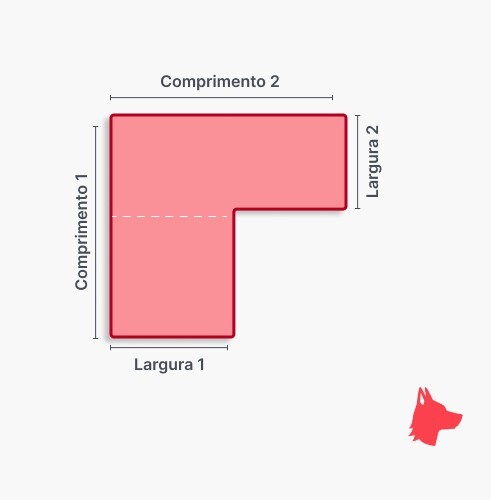 Formato irregular / Terreno em L